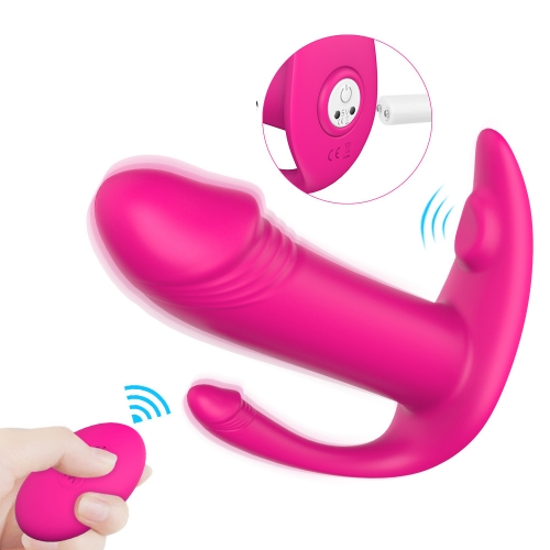 穿戴器具--雙頭密探 女用穿戴 防水靜音多頻無線遙控震動(dòng)棒